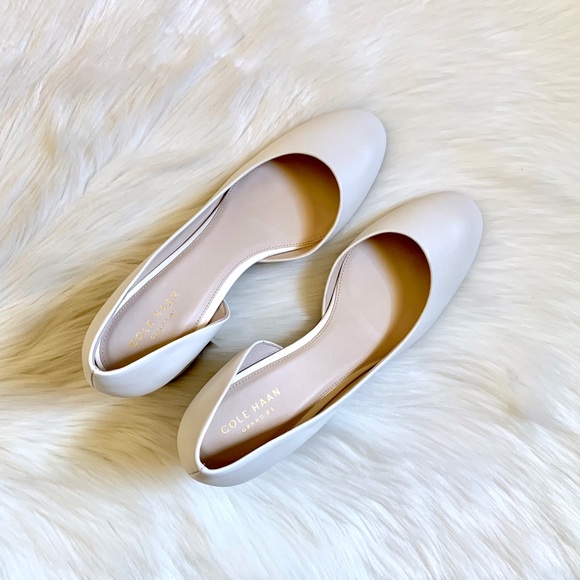 Cole Haan Daina Grand D’orsay Ivory Leather Pumps - Picture 2 of 8